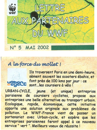 Lettre mensuelle aux partenaires du W.W.F. n°5 mai 2002